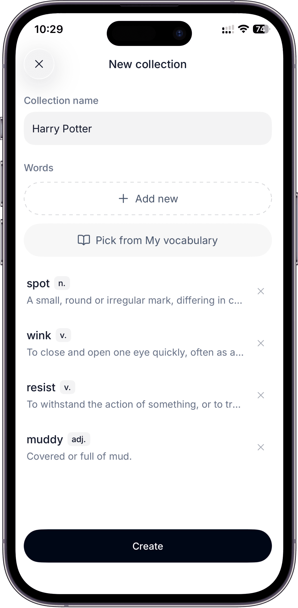Sloŭca app: Organize